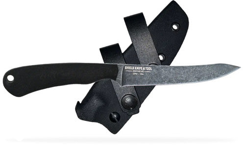 SKT Nimrod Fixed Blade Boning Knife Acid Washed Black G10