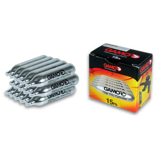 CO2 12g Cartridges Pack of 15 for Air Pistols and Rifles