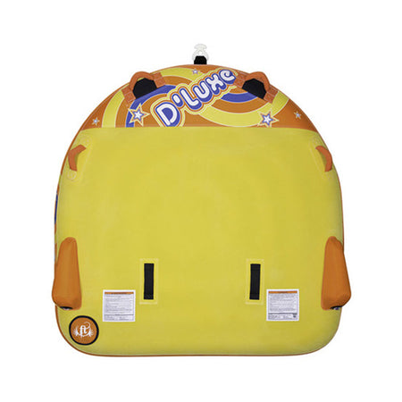 D-Luxe 70 Inch Flocked 2-Person Inflatable Tube - Yellow