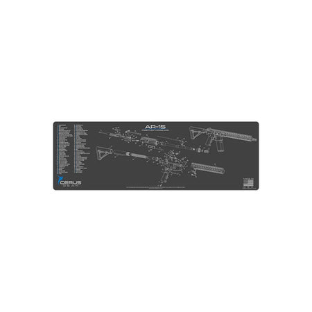 AR-15 Modern Free Float Handguard Schematic Mat Gray