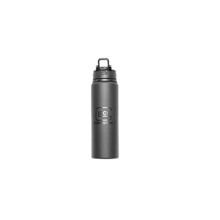 Glock Aluminum Sport Bottle 28 oz with Loop Handle Black