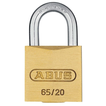 ABUS Brass 65 Padlock with Nano Protect Hardened Steel Shackle