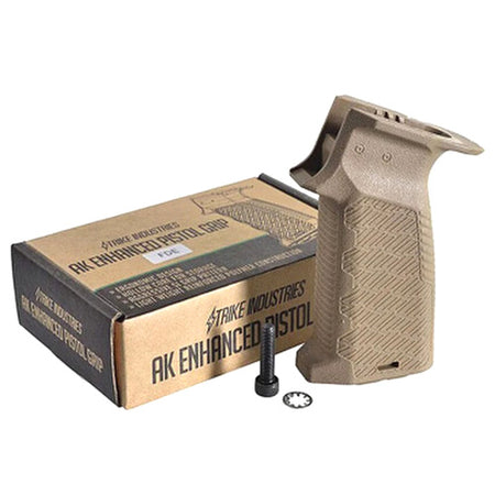 Strike Industries AK Enhanced Pistol Grip FDE Reinforced Polymer with Storage