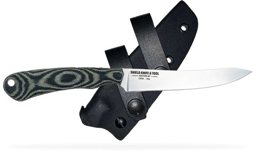 Nimrod CPM 154-CM Stone Washed Boning Knife with Canvas Micarta Handle