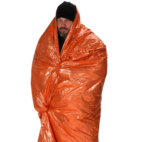 Emergency Survival Blanket Bright Orange Silver NDUR