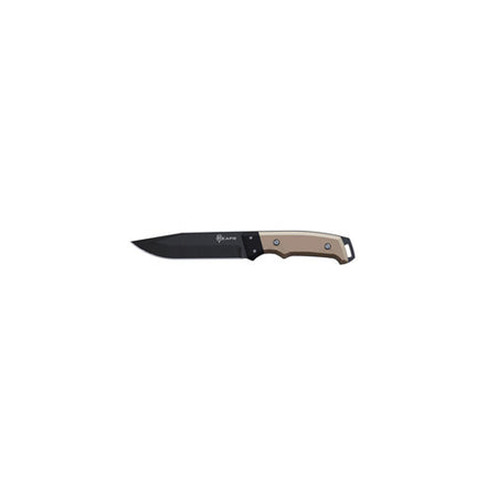 REAPR 11009 Brigade 5in Fixed Blade Knife Black Powder Coat G10 Desert Tan