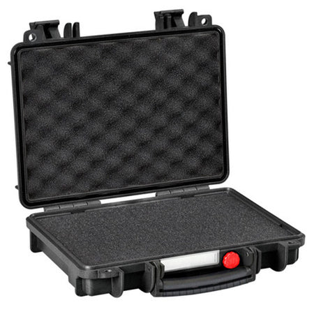 Red Explorer Black Double Pistol Carry Case with Pluck Foam