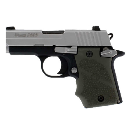 Hogue SIG P938 OD Green Ambi Rubber Grip with Finger Grooves