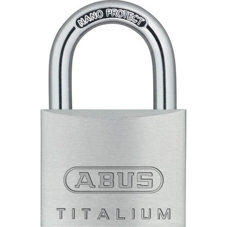 ABUS 64TI Series Titalium Padlock with Removable Adjustable Steel Shackle
