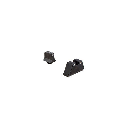 Trijicon Raised Night Sights for Glock 20/21 Series - Green Tritium Front & Rear, Black Paint
