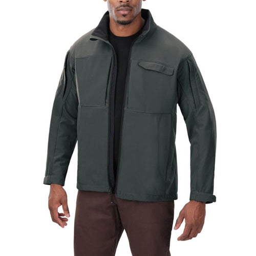 Slate Grey Large Vertx Downrange Softshell Jacket Fleece Lined Pockets