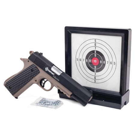 CLASSIC 1911 PISTOL KIT - 1911 AIR PISTOL, STICKY TARGETS, 250/CT BBS