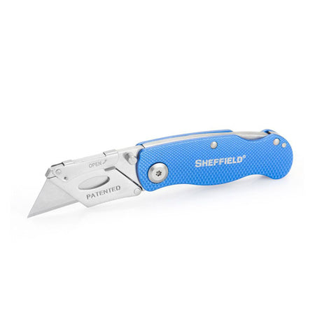 Sheffield Ultimate Lock Back Utility Knife Quick Change Mechanism Aluminum Handle