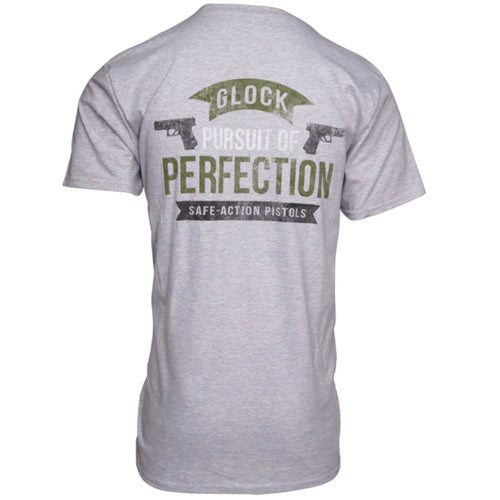 Perfection Logo Graphic T-Shirt Heathered Grey Small