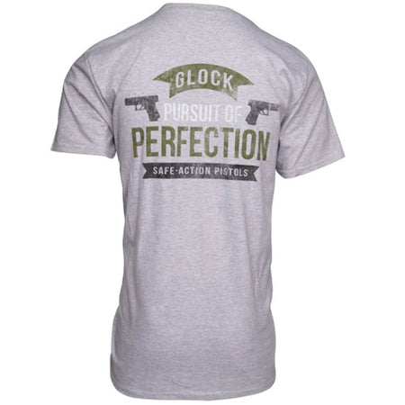 Perfection Logo Graphic T-Shirt Heathered Grey Small