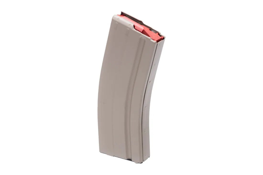ASC 6mm ARC 25-Round Stainless Steel Magazine FDE Marlube Red Follower