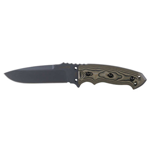 EX-F01 5.5in Drop Point Fixed Blade Knife with Green G10 Handle
