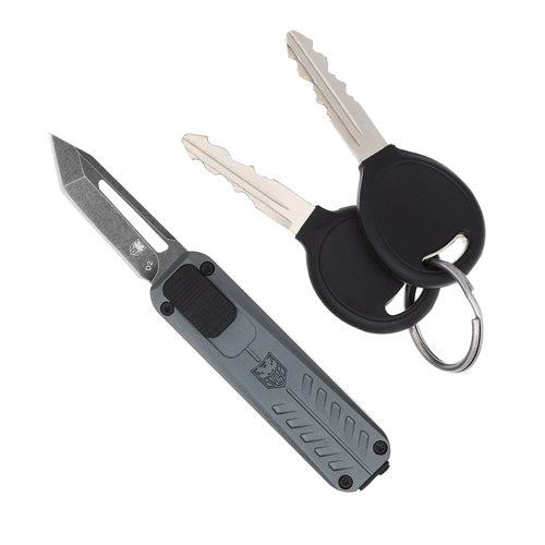 California OTF 928SB Grey Tanto Blade Pocket Knife by CobraTec