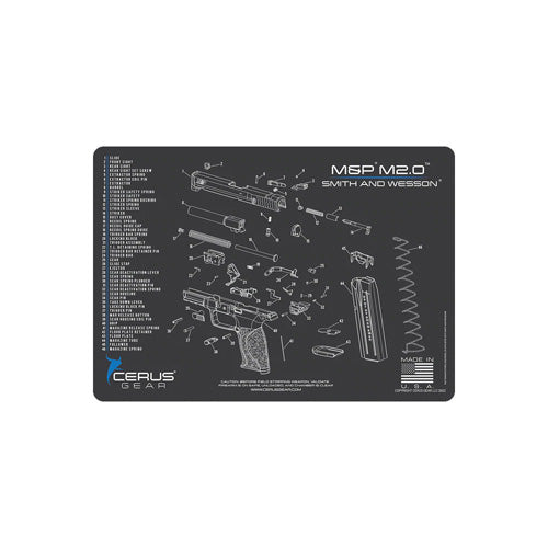 Smith & Wesson M&P M2.0 Charcoal Gray Schematic ProMat 12x17