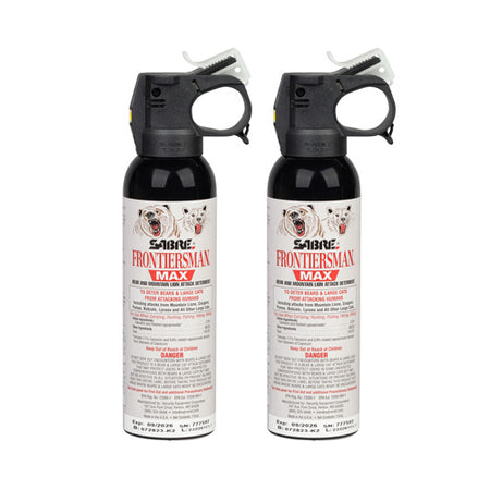 SABRE Frontiersman 7.9 Oz EPA-Registered Bear Mountain Lion Spray Two-Pack