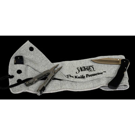 10-Slot Folder Knife Roll Protector Plain Grey