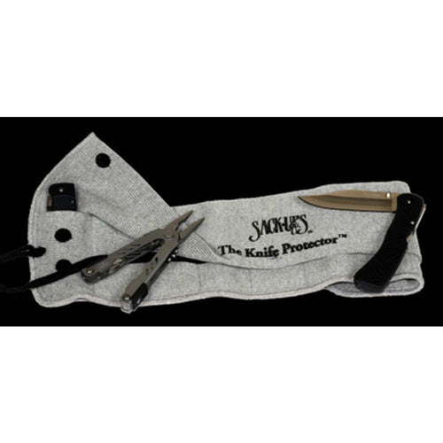 10-Slot Folder Knife Roll Protector Plain Grey