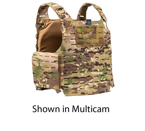 PLATEminus V6 Large Black Armor Plate Carrier with Side Pockets