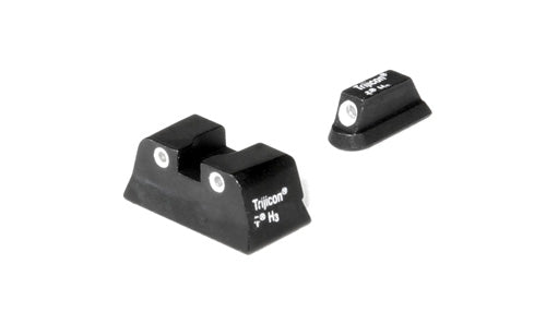 Trijicon B&T Iron Night Sight Set for CZ75 - Dovetail Front, Green Tritium, Sapphire Jewel