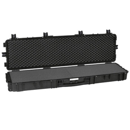 64In Black Extra-Long Waterproof Hard Gun Case Pre-Cubed Foam