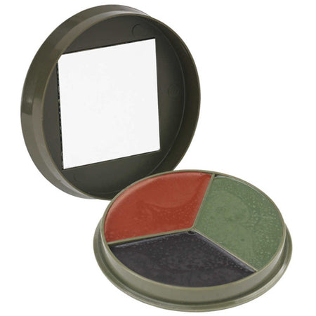 Camcon Camo Face Paint Compact 3-Color Non-Glare with Mirror