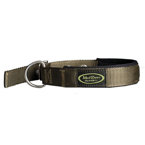 Swagger Dog Collar Green Medium 16-20 Inch Nylon with Neoprene Lining