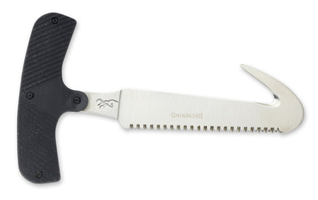 Browning Game Reaper Fixed Blade Guthook Bone Saw Knife Black