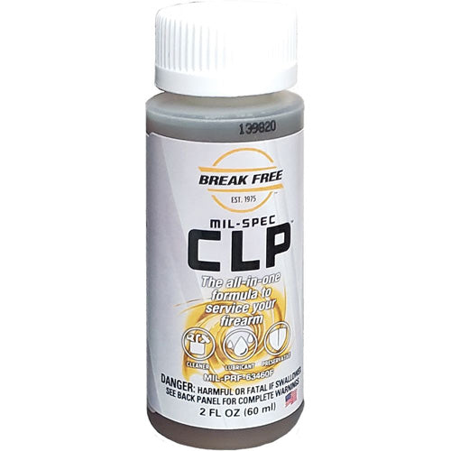 Break-Free CLP 2 Fluid Ounce US Mil Spec Gun Cleaner Lubricant Protectant