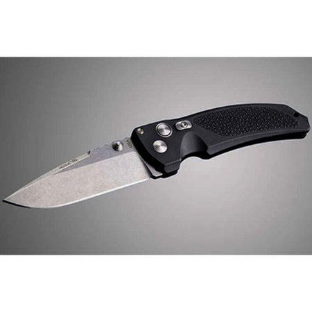 EX-03 3.5" Drop Point Folding Knife with Ambidextrous Thumb Studs Black