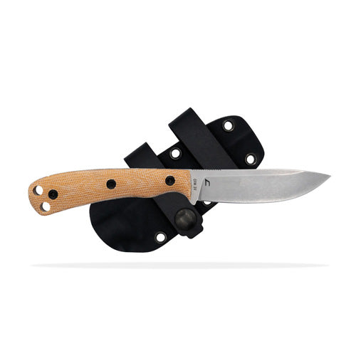 SKT Ascent Regular Knife Brown Burlap Micarta Kydex Sheath