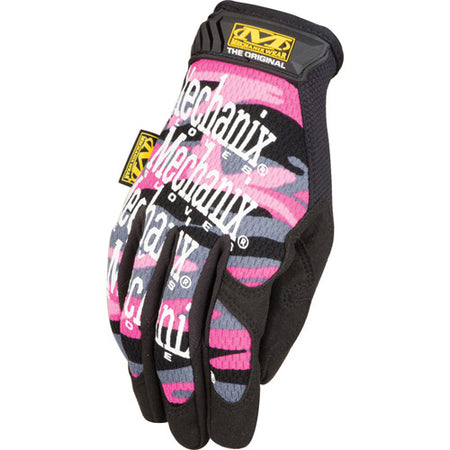 Mechanix Wear Women's Pink Camo Original Synthetic Leather Glove, Large
