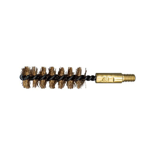 .40 Caliber 2 Inch Bronze Bore Brush with Brass Stem