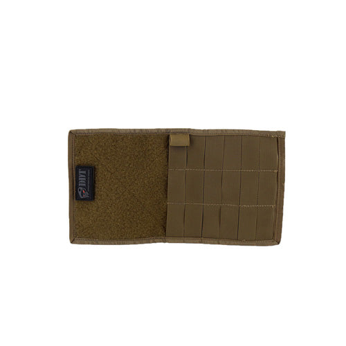 Universal MOLLE Visor Cover Tan 1000D Polyester with Morale Patch Surface