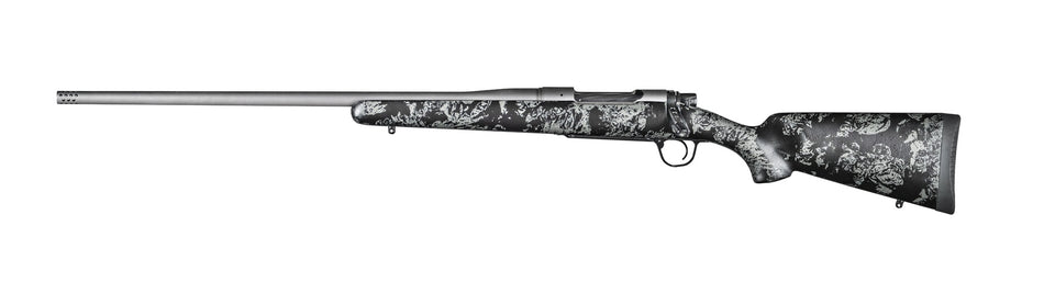 Christensen Arms 8010112100 Mesa FFT 300 PRC 3+1 22" Threaded Barrel, Tungsten Gray Cerakote, Black with Gray Webbing Stock, Left Hand