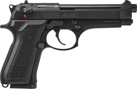 Derya Firearms 10LMELIK9TR Melik 9mm Luger 10+1 4.90" Black Melonite Steel Barrel, Black Melonite Serrated Steel Slide, Black Aluminum Frame, Black Polymer Grip
