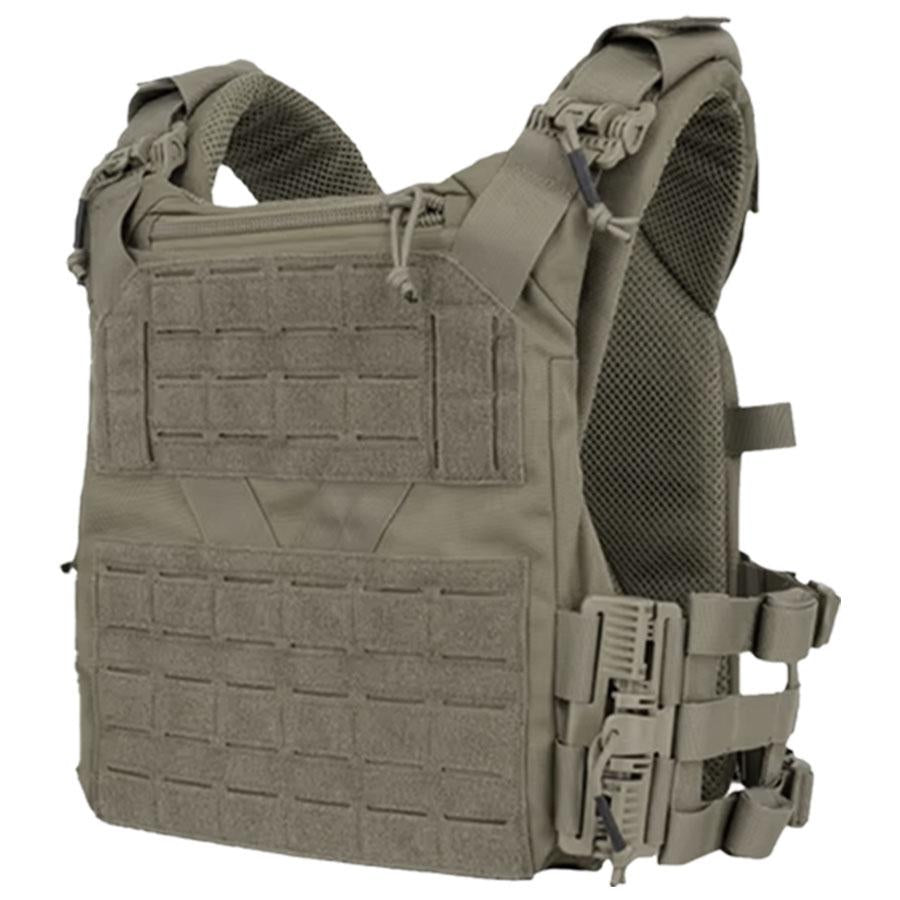 MKS Shelter Tactical Plate Carrier Green - Quick-Release MOLLE Design