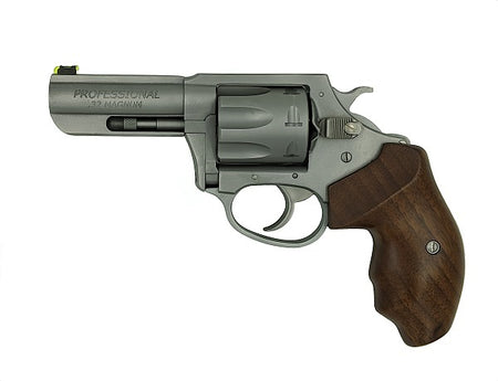 Charter Arms 73230 Professional IV Large 32 H&R Mag, 7 Shot 3" Matte Stainless Steel Barrel & Cylinder, Anodized Aluminum Frame w/Finger Grooved Wood Grip