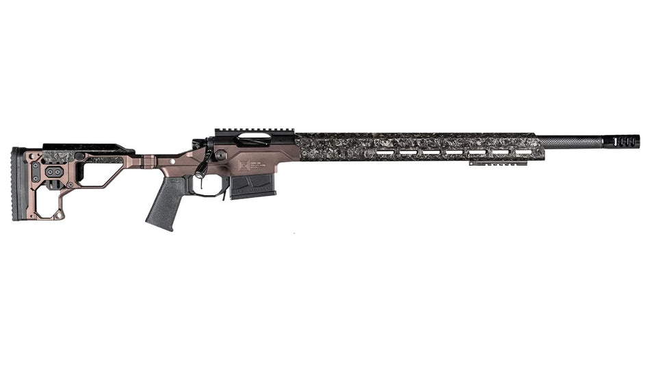 Christensen Arms 8010310700 Modern Precision 7mm PRC 26" Threaded Carbon Fiber Barrel 5+1, Black Nitride Finish, Desert Brown Anodized Folding Stock, Polymer Grip