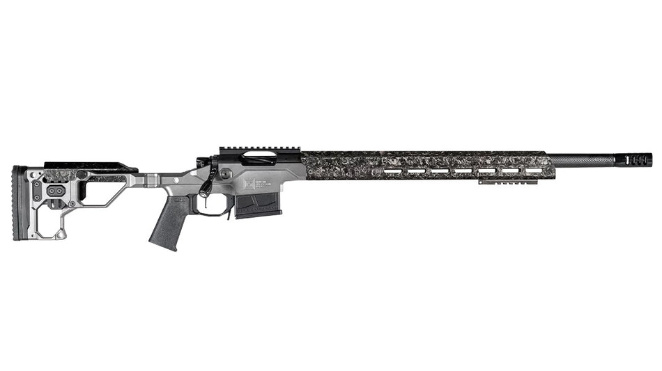 Christensen Arms 8010307700 Modern Precision 338 Lapua Mag 27" Threaded Carbon Fiber Barrel 5+1, Black Nitride Finish, Tungsten Anodized Folding Stock, Polymer Grip