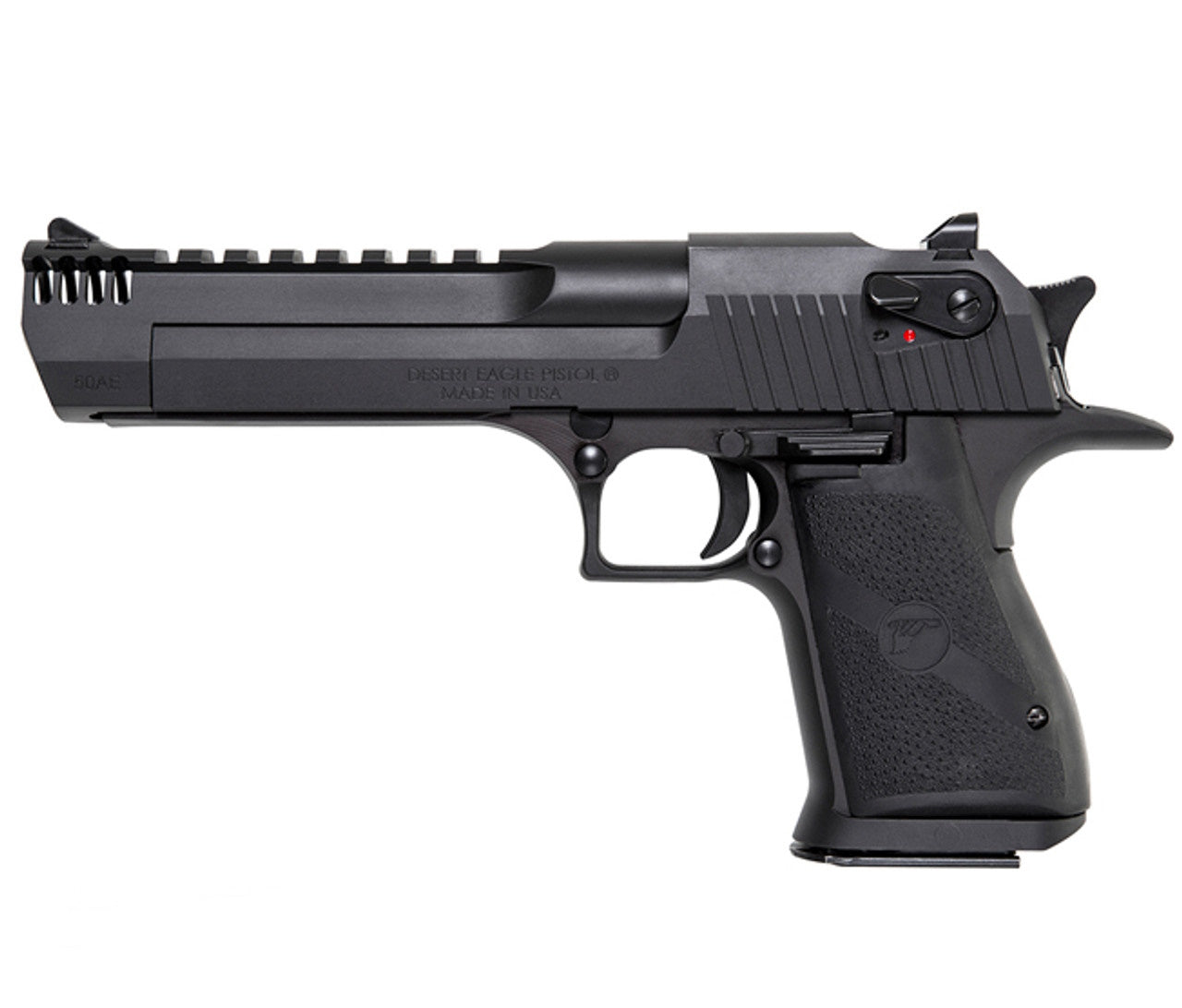 Magnum Research DE44IMB Desert Eagle Mark XIX 44 Rem Mag 6" with Muzzle Brake 8+1 Matte Black Carbon Steel Frame & Slide Black Rubber Grip