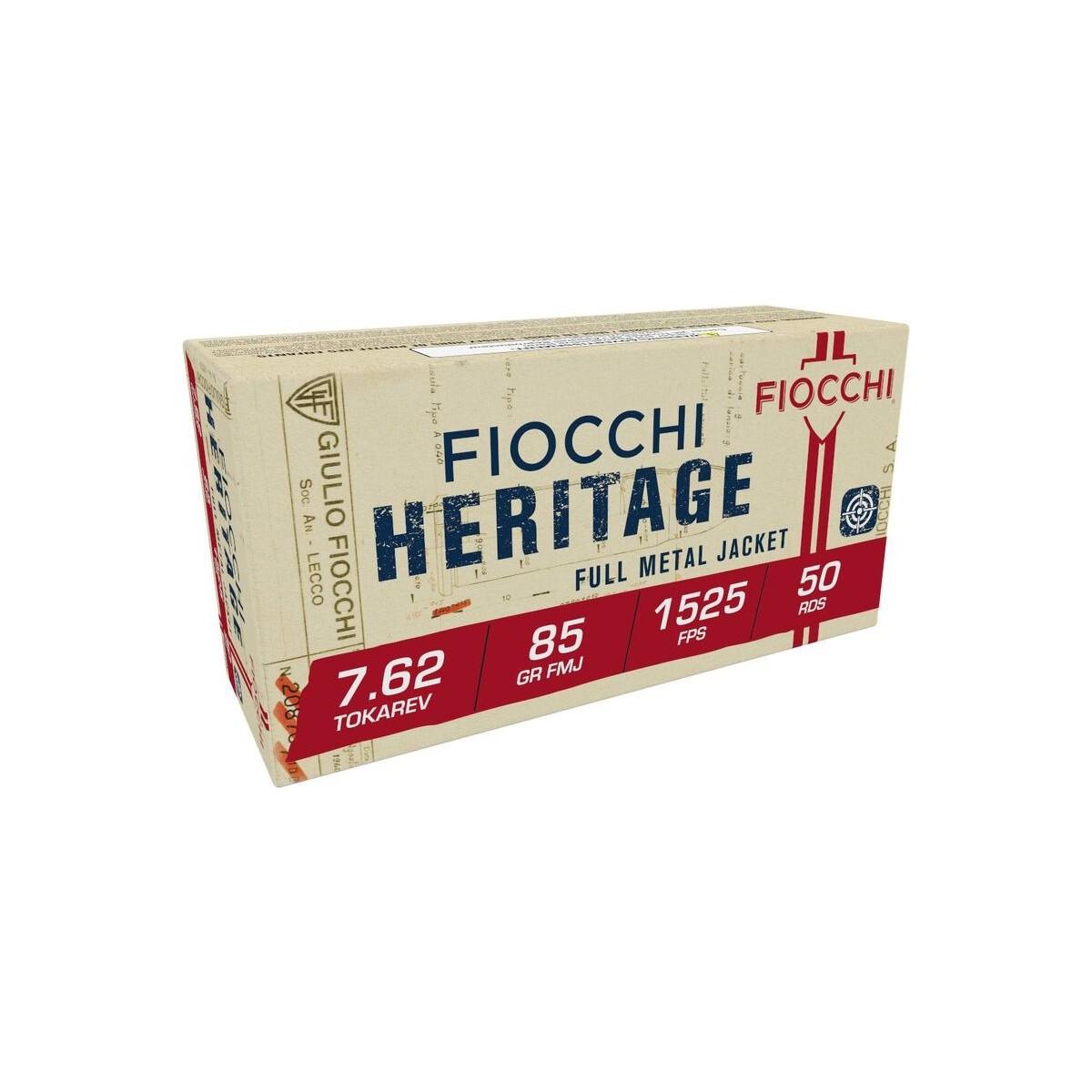 Fiocchi Heritage Full Metal Jacket 88 Grain 7.62x25mm Tokarev 1525 fps 762344042626