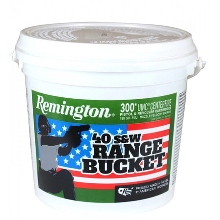 Remington Range Bucket UMC Pistol Ammo 40 S&W 180 gr. FMJ