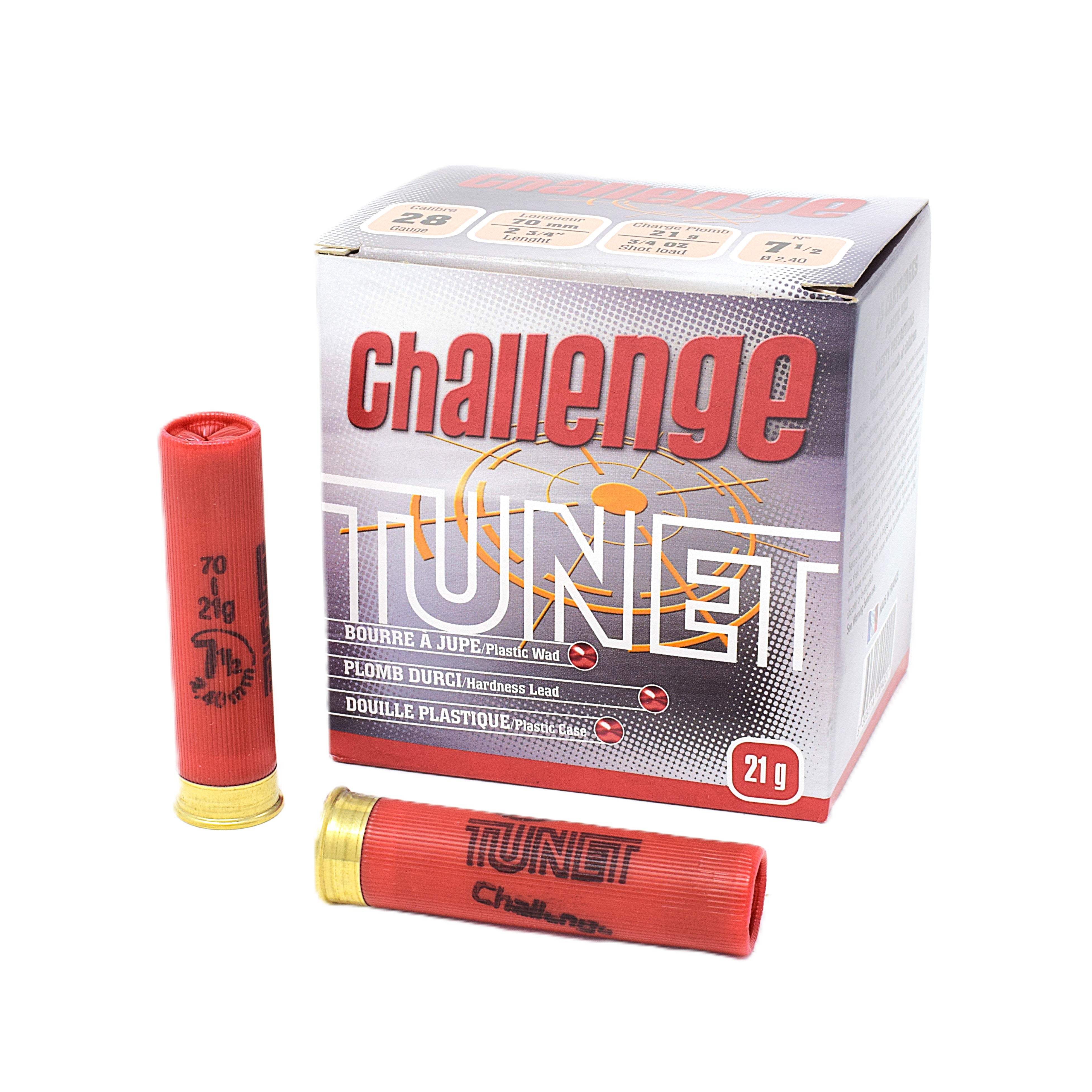 Tunet Challenge 28 Gauge 2-3/4inch 3/4oz #7.5 Shot