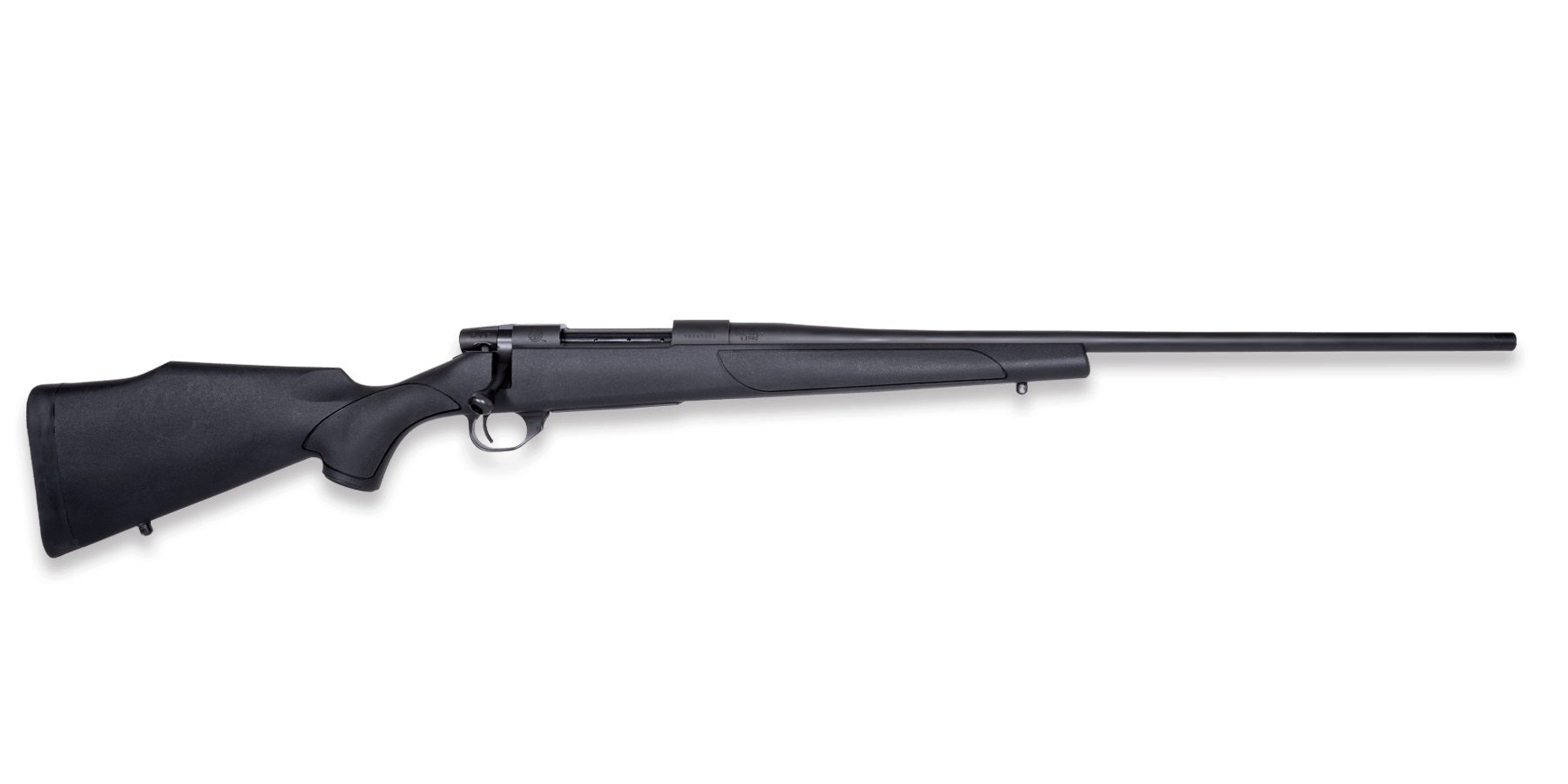 Weatherby VTX65PPR4T Vanguard Obsidian Full Size 6.5 PRC 3+1 24" Blued #2 Contour Threaded Barrel, Blued Drilled & Tapped Steel Receiver, Black Monte Carlo Synthetic Stock