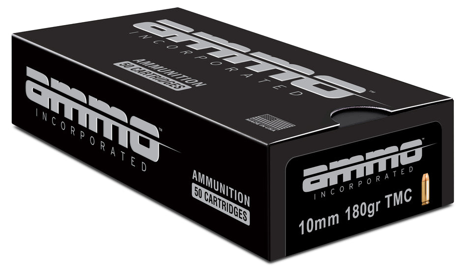 Ammo Inc 10mm Auto Signature 180 grain Total Metal Case ammunition